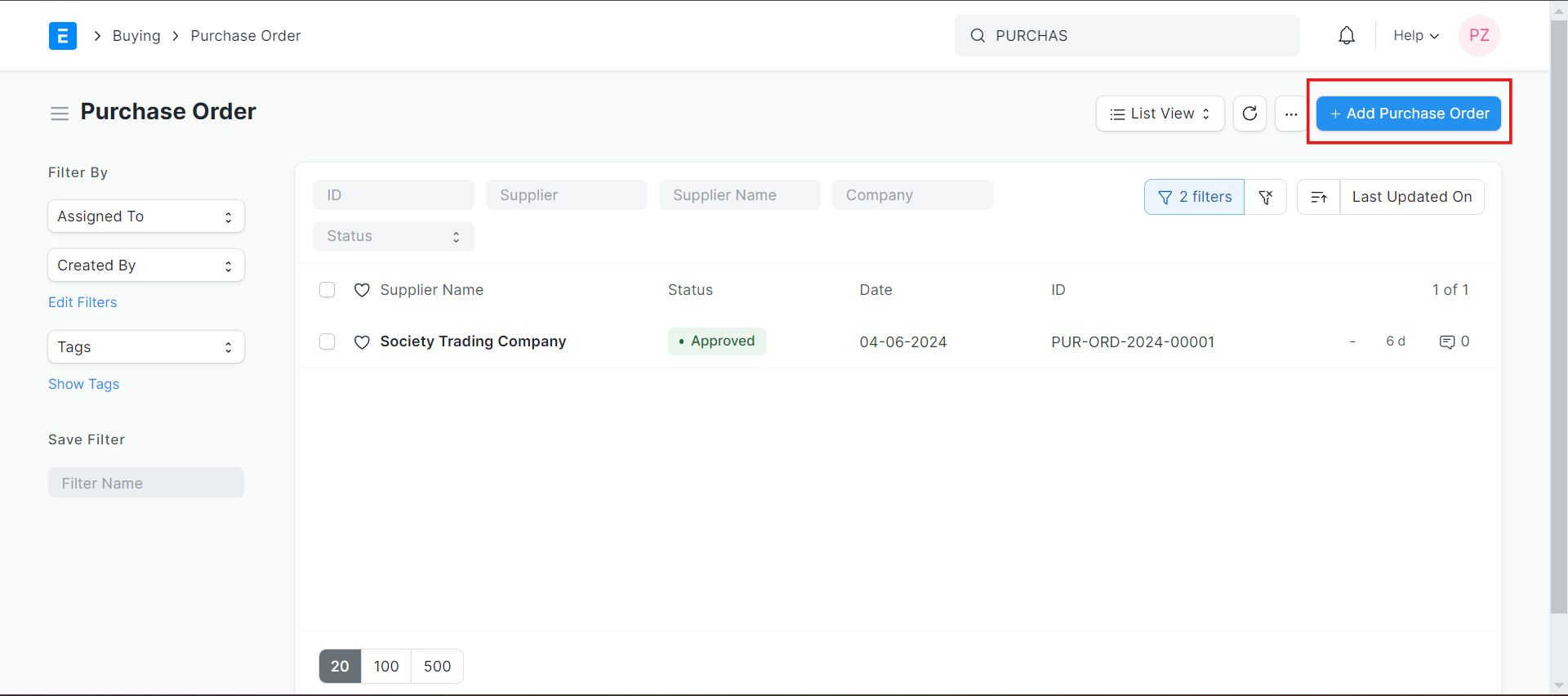How To Create Purchase Order